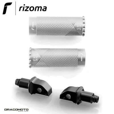 HONDA CB 1000 R 2011-2014 footrests Snake RIZOMA PE615A PE655B Silver Passenger - Image 1 of 4