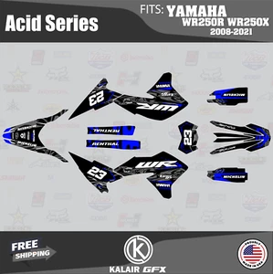 Graphics Kit for YAMAHA WR250X WR250R (2008-2021) Acid - BLUE - Picture 1 of 6