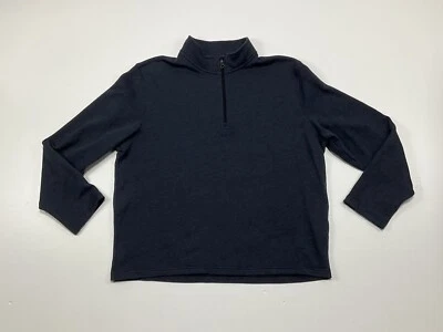 Arrow Mens Size XXL 2X Long Sleeve 1/4 Zip Up Blue Gray Sweatshirt Casual - Image 1 of 4