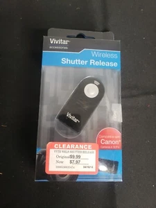Vivitar Wireless Shutter Release Remote Canon VIV-6000B-CAN *OPEN BOX* - Picture 1 of 2