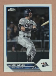 Austin Wells 2023 Topps Chrome Pro Debut Prospect Card #PDC-10 - Picture 1 of 1