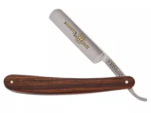 ROBERT KLAAS HANDGEFERTIGTES KOHLENSTOFFSTAHL 5/8" RASIERMESSER / ROSENHOLZGRIFF - Bild 1 von 1