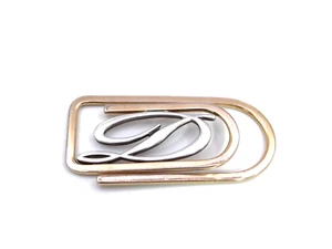 S.T. Dupont Paris Geldscheinklammer Clip Money Bicolor Silber 925 Vintage - Bild 1 von 12
