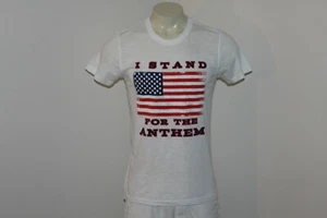 True Religion Men's  T-Shirt Size M Custom Print USA I Stand For The Anthem - Picture 1 of 3