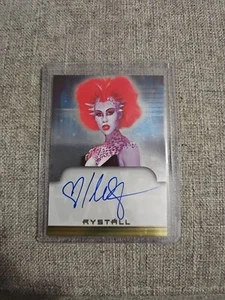 2001 Topps Star Wars Evolution Mercedes Ngoh as Rystall Autograph - GOLD - Picture 1 of 2