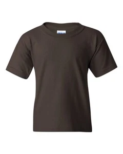 NEW Gildan YOUTH Heavy Cotton Plain Crew Neck Short Sleeves T-Shirt 5000B - Picture 1 of 152