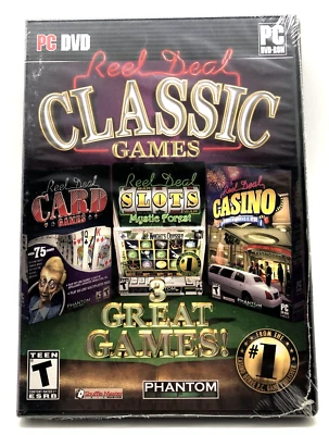 Reel Deal 3 Classic Games PC Games. Card, Slots, Casino. Windows 2000. New - Image 1 of 4
