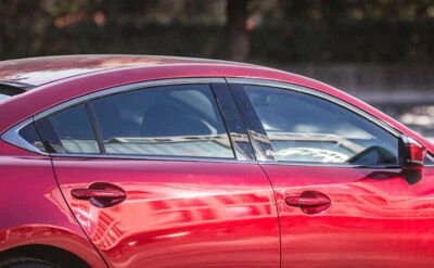 Cubierta moldura ventana coche Mazda 6 Atenza 2017-2021 2020 tiras negras Foto 1 de 4