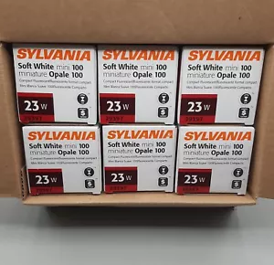 Sylvania Light Bulbs 29397 23w Soft White Mini 100 Case-6 Brand New FAST SHIP - Picture 1 of 9