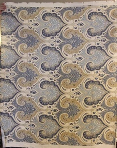 Kravet Fabric Echo Latika 55"W x 47"L Delta Drapery Upholstery Blue - Picture 1 of 4