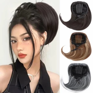Comb Clip Hepburn Chignon Bun Hair Extensions Drawstring Ponytail Updo Hairpiece - Picture 1 of 47