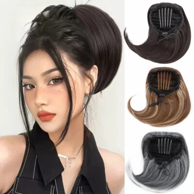 Comb Clip Hepburn Chignon Bun Hair Extensions Drawstring Ponytail Updo Hairpiece - Image 1 of 4