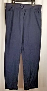 Girl's IZOD Pants School Wear Navy Blue Size 18.5 PLUS Pockets Stretch - Picture 1 of 4