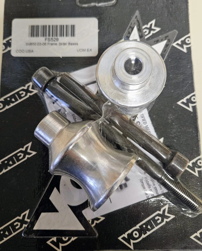 2003-2009 Suzuki SV650 Vortex Aluminum Frame Slider Bases Only - FS529 - Image 1 of 1