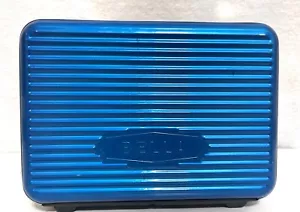 Bella Electric 2 Slice Toaster Blue Chrome Retro Model KT-3331 small paint chip - Picture 1 of 8