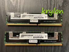DATARAM Black 16GB 2x8GB DDR2 PC2-5300F Fully Buffered ECC RAM Memory CL5 4RX4