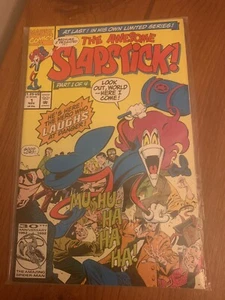 The Awesome Slapstick! #1 1st Appearance Of Slapstick Key Marvel Comics 1992 - Picture 1 of 5