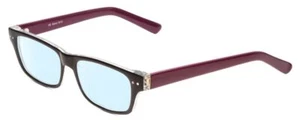 SOHO 1010 Damen Blau Licht Filter Brille Schwarz Kristallklar/Pflaume Lila 50 mm - Bild 1 von 5