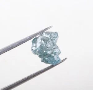 3.13Cts Natural Blue Raw Diamond, Loose Rough Uncut Blue Diamond 8.81mm CP07 - Picture 1 of 7