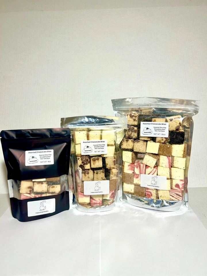 Freeze Dried Cheesecake Members Mark Bulk Choc Strawberry NY Bites *Pick Size*