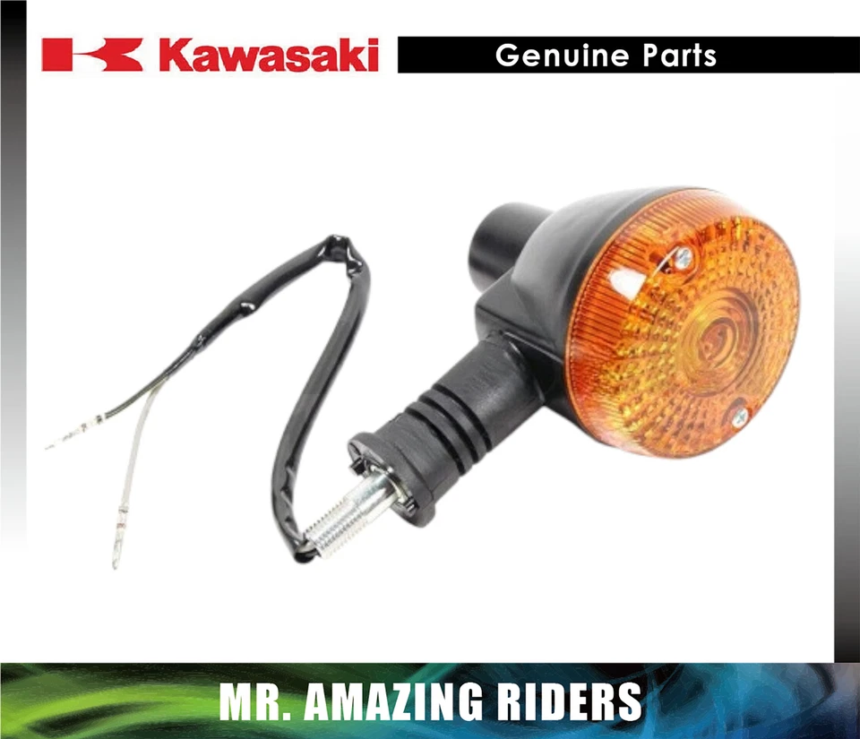 KAWASAKI GENUINE OEM 1987 - 2007 KLR 650 FRONT TURN SIGNAL LAMP 23037-0027 - Image 1 of 1
