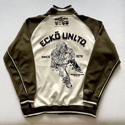Vintage Ecko Unltd Track Jacket Mens XL Brown Embroidered Y2K 90s VERY RARE - Image 1 of 4