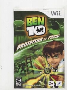 Ben 10 Protector of Earth Nintendo Wii MANUAL ONLY Authentic NO TRACKING - Picture 1 of 1