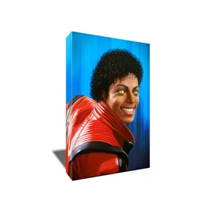 MICHAEL JACKSON Thriller Poster Photo Painting Portrait Artwork on CANVAS Art - Picture 1 of 4