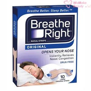 Breathe Right Original 30 Large Tan Strips New In Box