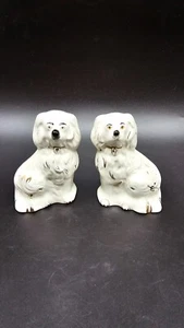 Vintage Paar Mantelstück King Charles Spaniels Staffordshire Wally Hunde Beswick - Bild 1 von 15