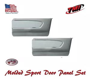1964 - 66 Mustang Molded Sport Door Panel Set - White - Made by TMI in the USA - Picture 1 of 7