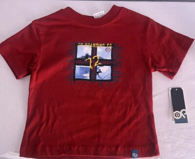 OP ребенка ясельного возраста мальчиков размер 3T короткий рукав красный DP Boarding Co. футболка. Новый с Ярлыками - Изображение 1 из 3