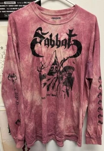 Sabbat - Black Up Your Soul XL Longsleeve Shirt On Gildan Overdyed By Play Craze - Picture 1 of 7