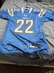 Größe 48 Reebok NFL Powder Blue San Diego Chargers Jacob Hester Trikot 23x32" - Bild 1 von 11