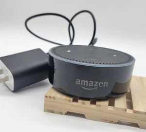 Amazon Echo Dot 2nd Generation RS03QR Smart Speaker - Black Tested/ Works - Picture 1 of 5