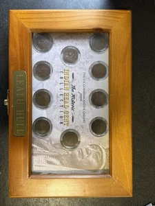 The Historic INDIAN HEAD CENT Collection in Presentation Maple Case - 10x coins - Picture 1 of 3