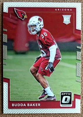 Tarjeta de fútbol americano 2017 Donruss Optic #149 Budda Baker novato Arizona Cardinals NFL Foto 1 de 3