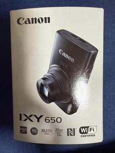 Canon PowerShot IXY 650 Compact Digital Camera Black NEW - Picture 1 of 8