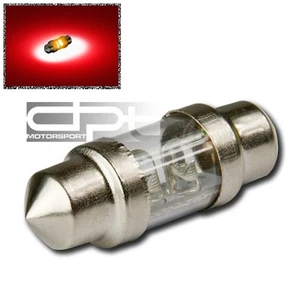 3MM/2 ROUND LED 31MM 3175 12V BRIGHT RED LED INTERIOR DOME/TRUNK LIGHT/BULB - Picture 1 of 1