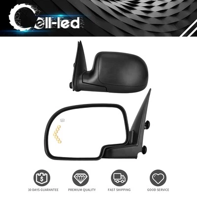 LH+RH Power Heated Tow Mirrors for 03-06 Chevy Silverado 1500 2500HD 3500HD Set - Image 1 of 4