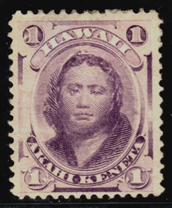 Francobollo - (USA) Hawaii 1893 - 1 centesimo Akahi Keneta #30 - come nuovo incernierato OG - Foto 1 di 2