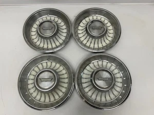 4 Vtg OEM 1962 Cadillac Fleetwood DeVille ElDorado Hubcap Wheel Cover 16" White - Picture 1 of 22