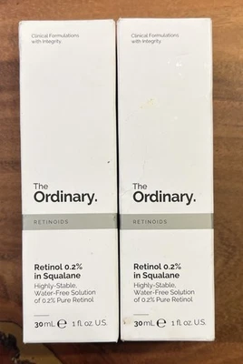 Lot Of 2 The Ordinary Retinol 0.2% in Squalane Serum Anti-Aging, Acne Care - Image 1 of 3