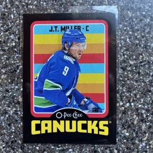 2024-25 O-Pee-Chee J.T. Miller Retro Black Border #30/100 Canucks B179 - Bild 1 von 2