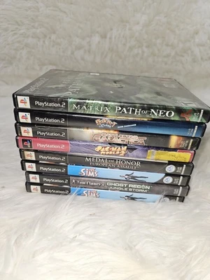 Playstation 2 Video Game Bundle Of 7 - Matrix Sold! - Image 1 of 4
