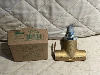 Taco 3/4" Sweat Bronze Horizontal Flo-Check Valve 219-4 *BRAND NEW* SHIPS FREE - Image 1 of 3