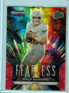 2024 PANINI PRIZM DRAFT PICKS ARCH MANNING RED ICE PRIZM CLASIFICACIÓN NOVATO INTRÉPIDO - Imagen 1 de 1