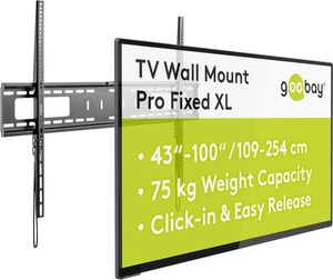 49892 - Supporto Da Parete per TV Pro FIXED (XL), Da 43" a 100", 75 Kg, Fissaggi - Foto 1 di 12