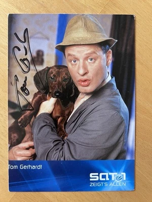Tom Gerhardt AK Sat 1 Hausmeister Krause Autogrammkarte original handsigniert - Bild 1 von 2