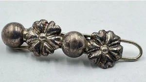 Sterling Silber 925 Haarspange Blumen Design - Bild 1 von 6